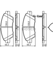 Bosch Fren Balatası Ön 136Mm Jazz III 1.2 08