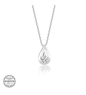 SWAROVSKİ TAŞLI DAMLA TAŞ 925 AYAR GÜMÜŞ KOLYE