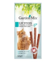 Gardenmix Somonlu Kedi Stick Ödül 3*5gr (Kahverengi)