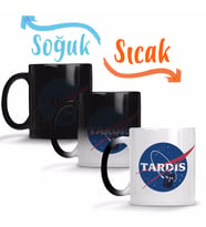 Doctor Who Tardis Nasa Sihirli Kupa Bardak Porselen