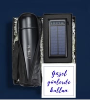 Kişiye Özel Termos Powerbank Hediye Seti