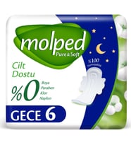 Molped Pure Soft Tekli Gece 6 Lı