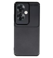 Newface Oppo Reno 11F Kılıf Auto Focus Karbon Kapak - Siyah