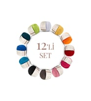SENSY Premium 12 Adet 50 gr Baby Cotton Amigurumi Ve Punch (panç) İpi Set3