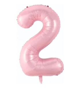 Bebek Pembe 2 Rakam Folyo Balon 76 Cm 1 Adet