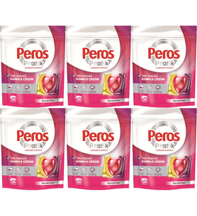 Peros Pratik Matik Çamaşır Deterjanı Kapsülü - Tableti 156 Adet Renkliler (6PK*26)