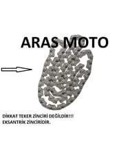 Bajaj Pulsar Ns 200-Rs 200 Egsantrik Zinciri Oem.Tüm Yıllara Uyumlu-Arasmoto (Siyah)