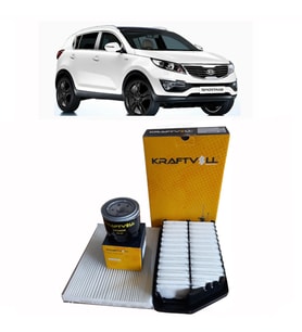 2011-2014 KİA SPORTAGE 1.6 GDİ BENZİNLİ PERİYODİK BAKIM SETİ HAVA + POLEN + YAĞ FİLTRESİ