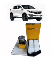 2011-2014 KİA SPORTAGE 1.6 GDİ BENZİNLİ PERİYODİK BAKIM SETİ HAVA + POLEN + YAĞ FİLTRESİ