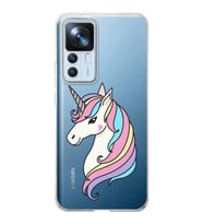 Xiaomi Mi 12t Uyumlu Kamera korumalı Kapak Unicorn Tasarımlı  Şeffaf Kılıf