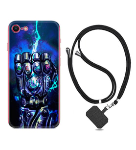 Apple iPhone 5 6 7 8 Plus Se XR Kılıf Boyun Askılı Silikon Thunder Play 1760