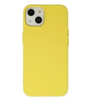 Newface Apple iPhone 14 Plus Kılıf Nano içi Kadife Silikon - Sarı