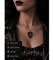 Pink Floyd İlhamlı Üçgen Tasarımlı Metal Kolye Unisex Rock Stil Aksesuar