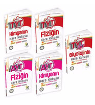 TYT-AYT Fizik - Kimya - Biyolojinin Kara Kutusu 5li Set Konu Özetli Dijital Çözümlü Soru Bankası (Beyaz)