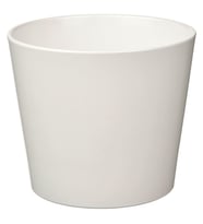 Toprak saksı, beyaz, 12 cm, iç mekan