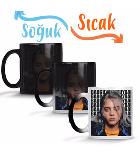 Billie Eilish 03 Sihirli Kupa Bardak Porselen
