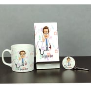 Doktor Üçlü Set (Kupa + Telefon Standı + Anahtarlık) 001