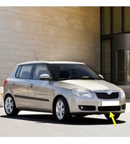 Skoda Fabia 2 2007-2010 Ön Tampon Alt Orta Izgara 5J0853677