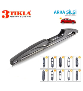 Arka Cam Sileceği 225mm 10 Aparatlı Universal Tüm Araçlara Uyumludur