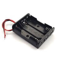 5 Adet 3'lü AAA Pil Yatağı 4.5V Çıkışlı Açık Kasa Kablolu Yuva