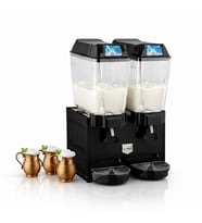 Remta 20+20 Litre Çiftli Karıştırıcılı Ayran Soğutucu Siyah - ST14