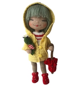 Daisy Bebek Amigurumi Organik Oyuncak