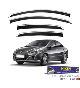Fiat Linea 2007-2019 Kromlu Cam Rüzgarlığı 4'lü Mugen Niken Marka