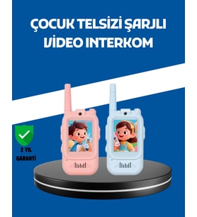 Mey İthalat® Çocuklar İçin Video Görüşmeli Walkie Talkie Uzun Mesafe