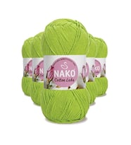 Northcity 5 Adet Cotton Lüks Yelek Tunik Kazak Bluz Hırka İpi Yünü Fıstık Yeşili 97567