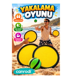 2 Kişilik Cırtlı Top Yakalama Oyunu – 2 Yakalama Diski ve Top Seti