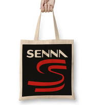 Ayrton Senna Logo Bez Çanta Uzun Saplı