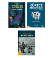 Selahattin Demirtaş - Dad 9786057197948 Kürtçe Öğreniyorum Kitabı - Kürt Çoban romanı seti (Renksiz)