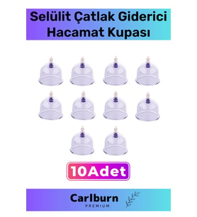 Premium Series Çatlak Vakumlu 7 Numara Hacamat Kupası 10 Adet