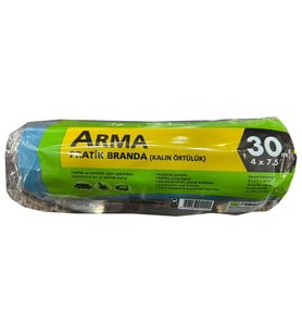 Arma Naylon Tadilat Boya Koruyucu Örtü Poşet Kalın Pratik Branda - 4x7.5 Metre - 30 m2 - 1 Paket