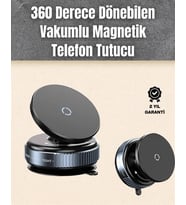 Çok Yönlü Döner Başlıklı Vakumlu Araç Telefon Standı – Sert Yollarda Stabil Kullanım