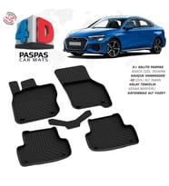 Audi A3 4D Araca Özel Havuzlu Kauçuk Paspas 2020 Üzeri (Karışık)