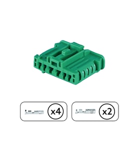 Stop Soketi Yeşil 6 Pin Kablosuz