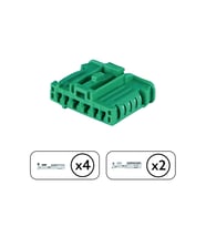 Stop Soketi Yeşil 6 Pin Kablosuz