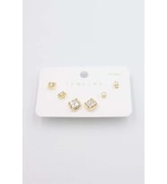 Çoklu Set Küpe - Altın