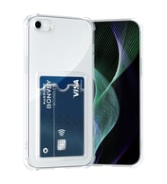 Teknomoda Apple iPhone 6 / 6S Kılıf Kartlıklı Anti Şok Korumalı Şeffaf Silikon Şeffaf Açık