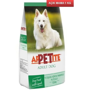 Appetite Kuzu Etli Yetişkin Köpek Maması 1 Kg AÇIK