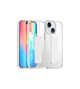 Pilelistore   iPhone 15 Kılıf Alfa Magsafe Standlı Kapak - Şeffaf