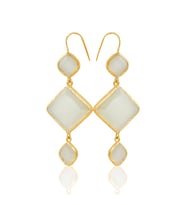 Kadir Jewellery 22 Ayar Altın Kaplama Kadın Sallantılı Küpe -El İşçiliği Ve Hipoalerjenik Küpe