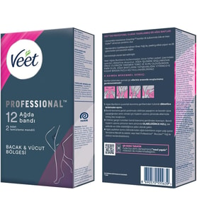Lexroo Professional Sir Ağda Bandı Bacak & Vücut Bölgesi Hassas Ciltler İçin 12'Li