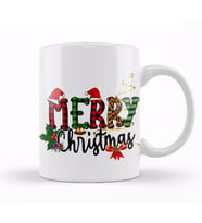 Yılbaşı Yeni Yıl Konseptli Merry Christmas 023 Kupa Bardak Porselen