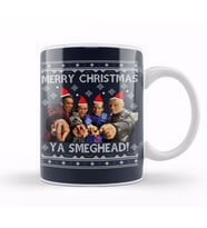 Red Dwarf Merry Christmas Ya Smeghead Kupa Bardak Porselen