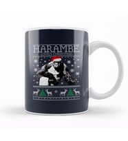 Harambe Loved Christmas Knit Kupa Bardak Porselen
