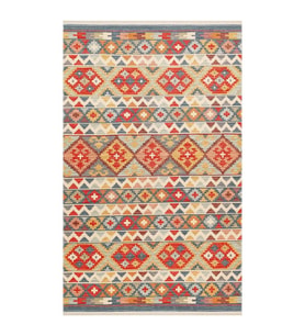 Hoom Rugs Vagrant VGT 02 Aqua Yıkanabilir Çift Taraflı Otantik Halı (Çok Renkli)