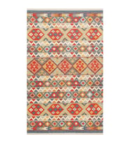 Hoom Rugs Vagrant VGT 02 Aqua Yıkanabilir Çift Taraflı Otantik Halı (Çok Renkli)