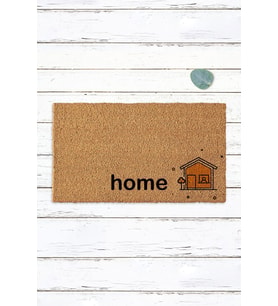 Home Yazılı Ev Figürlü Koko Paspas Kıl Paspas Dış Kapı Paspası Ev Apartman Paspası